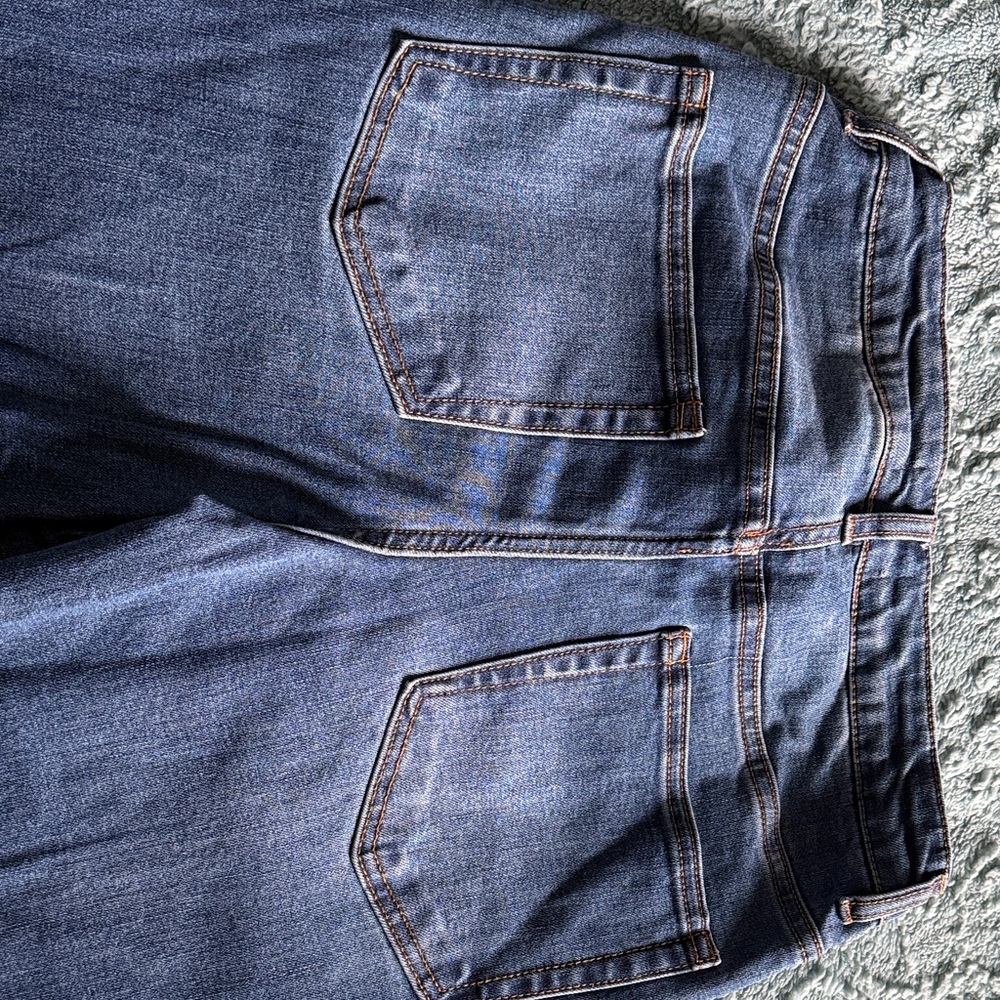 Oat New York Flare Jeans in Classic Blue - Picture 4 of 5
